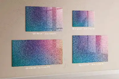 Beschreibbare Magnettafel für die Küche mit Farbverlauf