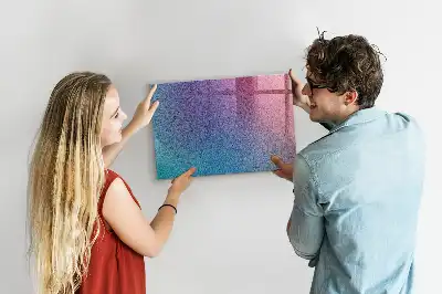 Beschreibbare Magnettafel für die Küche mit Farbverlauf