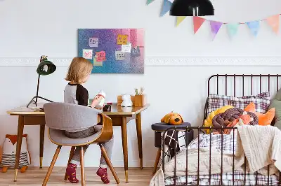 Beschreibbare Magnettafel für die Küche mit Farbverlauf