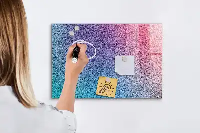 Beschreibbare Magnettafel für die Küche mit Farbverlauf