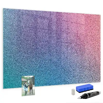 Beschreibbare Magnettafel für die Küche mit Farbverlauf