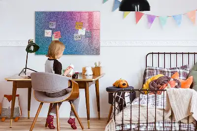 Beschreibbare Magnettafel für die Küche mit Farbverlauf