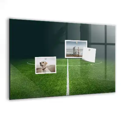 Magnettafel beschreibbar mit Fußballfeld-Motiv