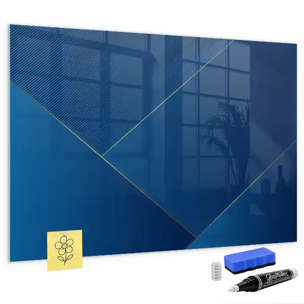 Magnettafel beschreibbar in dekorativer Abstraktionsoptik