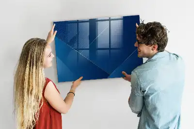 Magnettafel beschreibbar in dekorativer Abstraktionsoptik