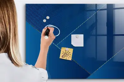 Magnettafel beschreibbar in dekorativer Abstraktionsoptik