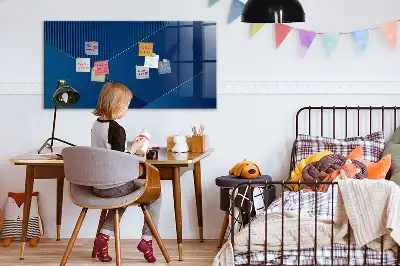 Magnettafel beschreibbar in dekorativer Abstraktionsoptik