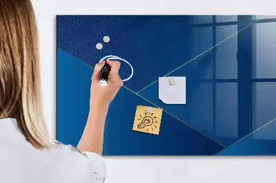 Magnettafel beschreibbar in dekorativer Abstraktionsoptik