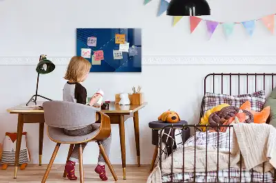 Magnettafel beschreibbar in dekorativer Abstraktionsoptik