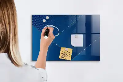 Magnettafel beschreibbar in dekorativer Abstraktionsoptik