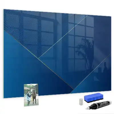Magnettafel beschreibbar in dekorativer Abstraktionsoptik