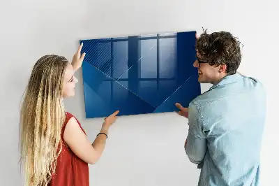 Magnettafel beschreibbar in dekorativer Abstraktionsoptik