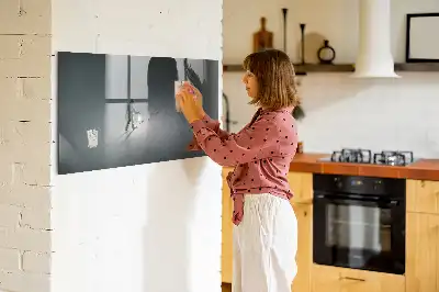 Beschreibbare Magnettafel für die Küche Wanderer in der Dunkelheit