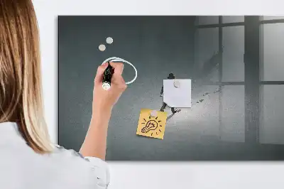 Beschreibbare Magnettafel für die Küche Wanderer in der Dunkelheit
