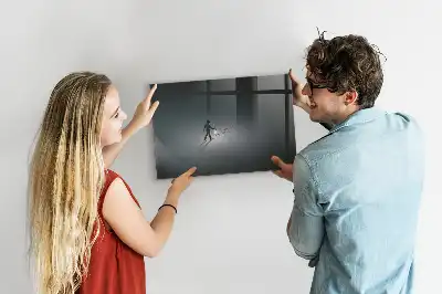 Beschreibbare Magnettafel für die Küche Wanderer in der Dunkelheit