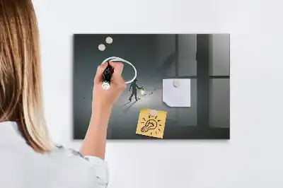 Beschreibbare Magnettafel für die Küche Wanderer in der Dunkelheit