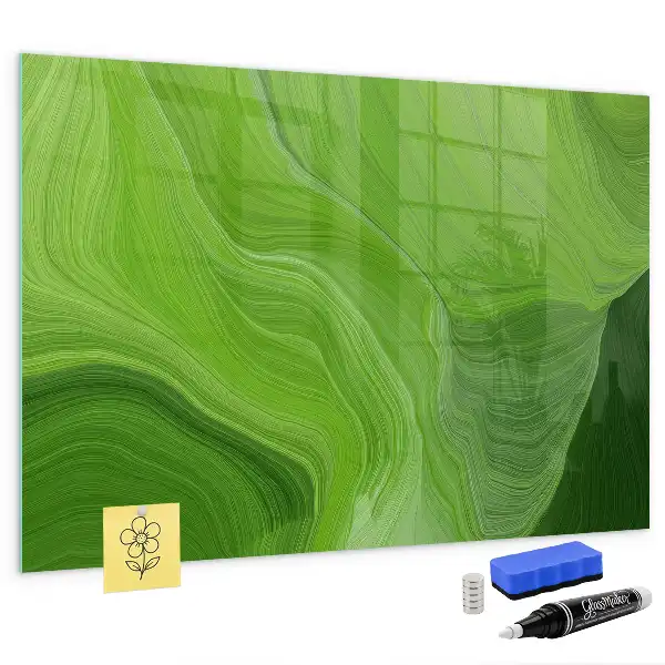 Magnettafel beschreibbar im Design Moderne Wellen