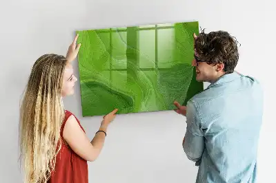 Magnettafel beschreibbar im Design Moderne Wellen
