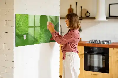 Magnettafel beschreibbar im Design Moderne Wellen