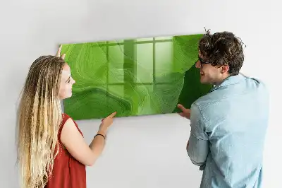 Magnettafel beschreibbar im Design Moderne Wellen