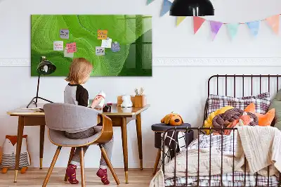 Magnettafel beschreibbar im Design Moderne Wellen