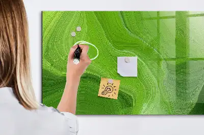 Magnettafel beschreibbar im Design Moderne Wellen