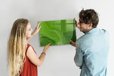 Magnettafel beschreibbar im Design Moderne Wellen
