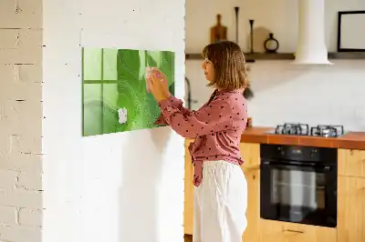 Magnettafel beschreibbar im Design Moderne Wellen