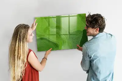 Magnettafel beschreibbar im Design Moderne Wellen