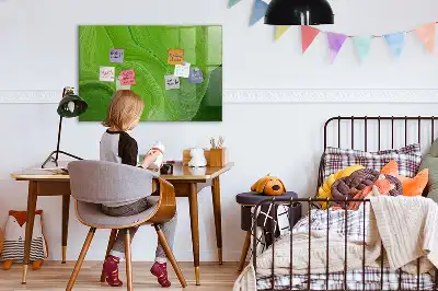 Magnettafel beschreibbar im Design Moderne Wellen
