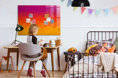 Beschreibbare Magnettafel für die Küche mit Motiv Sonnenaufgang