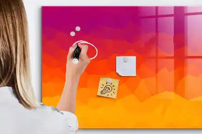 Beschreibbare Magnettafel für die Küche mit Motiv Sonnenaufgang
