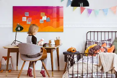 Beschreibbare Magnettafel für die Küche mit Motiv Sonnenaufgang