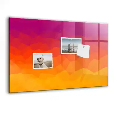Beschreibbare Magnettafel für die Küche mit Motiv Sonnenaufgang