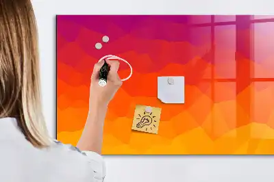 Beschreibbare Magnettafel für die Küche mit Motiv Sonnenaufgang