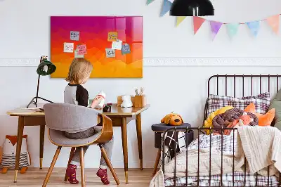 Beschreibbare Magnettafel für die Küche mit Motiv Sonnenaufgang