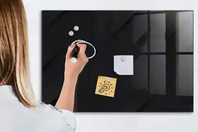 Magnettafel beschreibbar mit dunklem Wandmuster