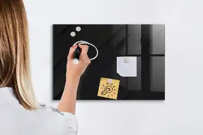 Magnettafel beschreibbar mit dunklem Wandmuster