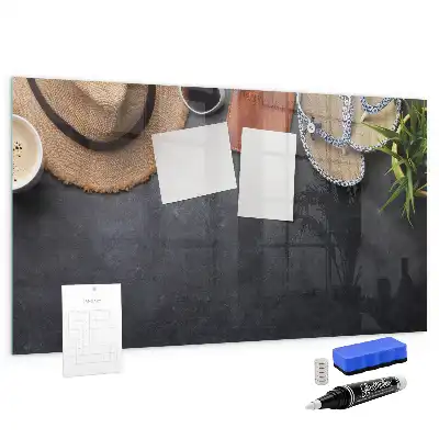 Magnettafel beschreibbar mit Urlaubsmotiv