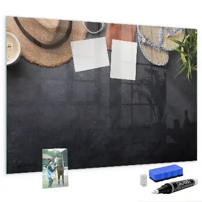 Magnettafel beschreibbar mit Urlaubsmotiv