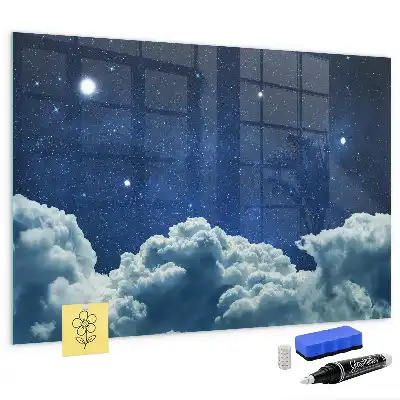 Beschreibbare Magnettafel für die Küche mit Motiv Nachtstimmung Himmel
