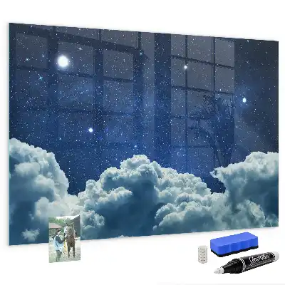 Beschreibbare Magnettafel für die Küche mit Motiv Nachtstimmung Himmel