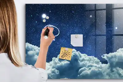 Beschreibbare Magnettafel für die Küche mit Motiv Nachtstimmung Himmel
