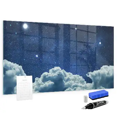 Beschreibbare Magnettafel für die Küche mit Motiv Nachtstimmung Himmel