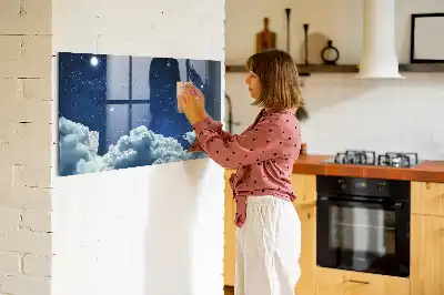 Beschreibbare Magnettafel für die Küche mit Motiv Nachtstimmung Himmel