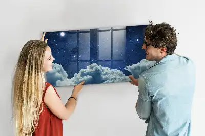 Beschreibbare Magnettafel für die Küche mit Motiv Nachtstimmung Himmel