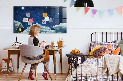 Beschreibbare Magnettafel für die Küche mit Motiv Nachtstimmung Himmel