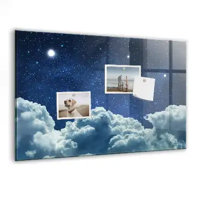 Beschreibbare Magnettafel für die Küche mit Motiv Nachtstimmung Himmel