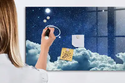 Beschreibbare Magnettafel für die Küche mit Motiv Nachtstimmung Himmel