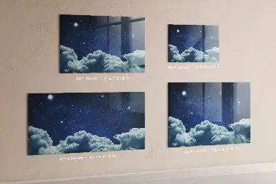 Beschreibbare Magnettafel für die Küche mit Motiv Nachtstimmung Himmel
